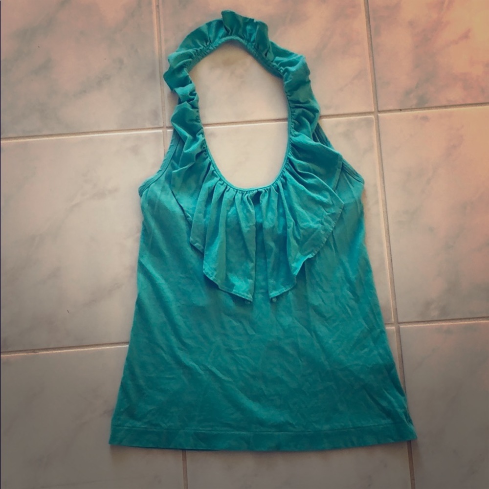 Lily Pulitzer Teal Halter Top